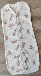 Кокон «Ведмежа на хмарі» білий, унісекс 0-3 місяців