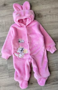 Чоловічок «Котик+мишка» рожевий, дівчинка 6-9-12 місяців