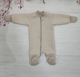 Чоловічок ''Однотонний" бежевий, унісекс 0-3 місяців