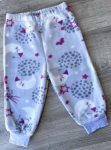 Штаны "Месяц", серый, мальчик 6-9-12  месяцев