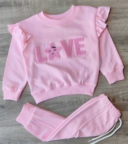 Костюм Benzer "Love 2" розовый, девочка 9-12-18 месяцев