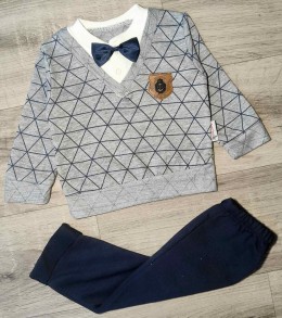 Костюм Benzer "Трикутник" сірий, хлопчик 6-9-12 місяців