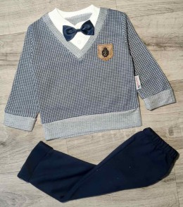 Костюм Benzer "Ромб" сірий, хлопчик 6-9-12 місяців