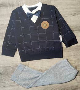 Костюм Benzer "Квадрат" синій, хлопчик 6-9-12 місяців