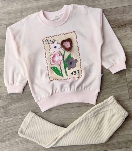 Костюм Anilco "Pario" розовый, девочка 6-12-18-24 месяцев