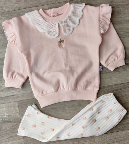 Костюм Anilco "Клубника" персиковый, девочка 6-12-18-24 месяцев