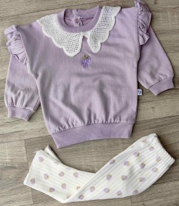 Костюм Anilco "Клубника" фиолетовый, девочка 6-12-18-24 месяцев