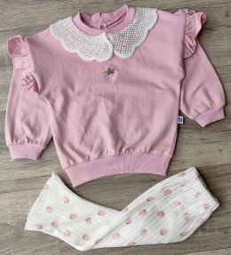 Костюм Anilco "Клубника" розовый, девочка 6-12-18-24 месяцев