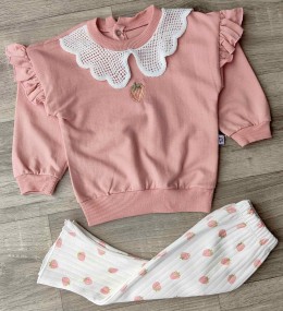 Костюм Anilco "Клубника" коричневый (терракотовый), девочка 6-12-18-24 месяцев