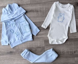 Комплект Hopy kids «Cool» голубой, мальчик 3-6-9 месяцев