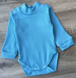 Боді «Однотонний» блакитний, хлопчик 6-9-12-24 місяців