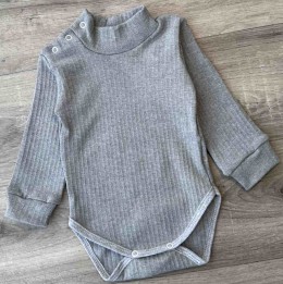Боді «Однотонний» сірий, хлопчик 6-9-12-24 місяців