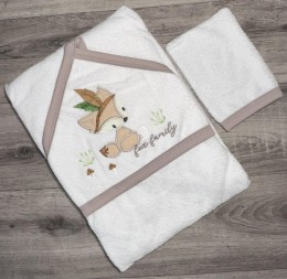 Полотенце Ramel "Лисенок"  бежевый(темный), унисекс 100*100