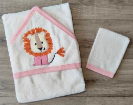 Полотенце Ramel "Левеня" розовый 2, девочка 100*100