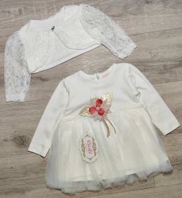 Сукня "Листочок" білий, дівчинка 9-12-18 місяців