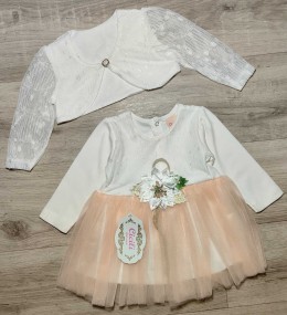 Сукня "Візерунки" персиковий, дівчинка 9-12-18 місяців