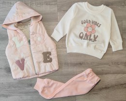 Костюм Partner "Love" персиковий, дівчинка 9-12-18-24 місяців