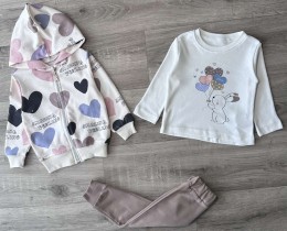 Костюм Partner "Love You" коричневий, дівчинка 9-12-18-24 місяців