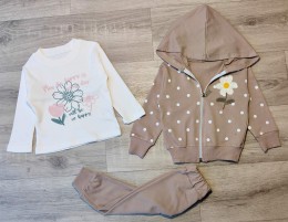 Костюм Partner "Ромашка" коричневий, дівчинка 9-12-18-24 місяців