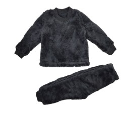 Пижама "Однотонный" черный, мальчик 1,5-2-3-4-5 лет