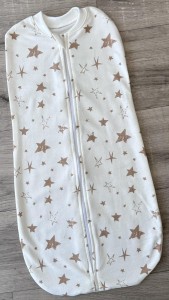 Кокон «Зірки» білий, унісекс 0-3 місяців