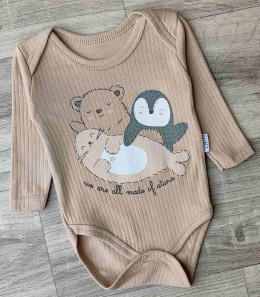 Боді Findik "Sea ​​animals" коричневий, хлопчик 3-6-9-12-18 місяців