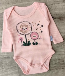 Боді Findik "Одуванчики" рожевий, дівчинка 3-6-9-12-18 місяців