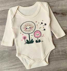 Боді Findik "Одуванчики" молочний, дівчинка 3-6-9-12-18 місяців