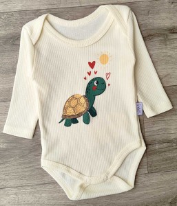 Боди Findik "Черепаха" молочний, унісекс 3-6-9-12-18 місяців