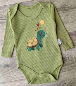 Боди Findik "Черепаха" зелений, унісекс 3-6-9-12-18 місяців