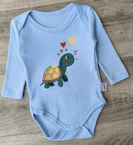 Боди Findik "Черепаха" блакитний, хлопчик 3-6-9-12-18 місяців