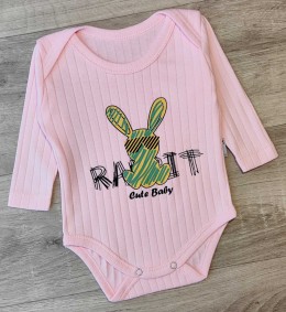 Боді Findik "Rabbit" рожевий, дівчинка 3-6-9-12-18 місяців