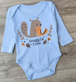 Боді Findik "Snuggle time" блакитний, хлопчик 3-6-9-12-18 місяців
