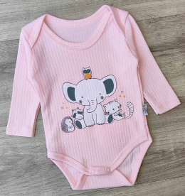 Боді Findik "Слоненя" рожевий, дівчинка 3-6-9-12-18 місяців