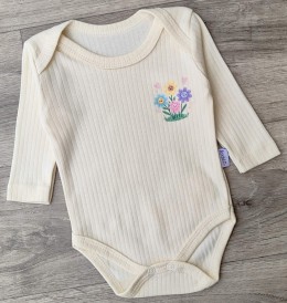 Боди Findik "Flowers" молочный, девочка 3-6-9-12-18 месяцев