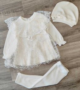 Комплект Findik "Ромашки", белый, девочка 3-6-9  месяцев