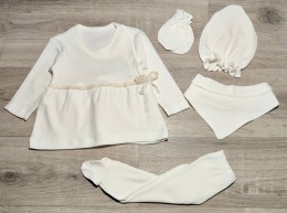 Комплект Findik "Bow", белый, девочка 3 месяца
