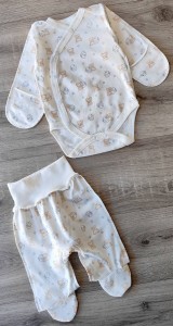 Комплект «Ведмежата» білий, унісекс 0-3 місяців