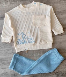 Костюм Moon "Зверыки", голубой, мальчик 3-6-9-12-18 месяцев