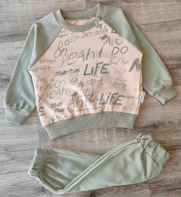 Костюм Moeboon "Life", зеленый, мальчик 3-6-9-12 месяцев