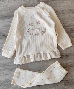 Костюм Moon "Птичка", бежевый, девочка 3-6-9-12-18 месяцев