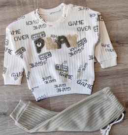 Костюм Anilco "Play" зелений (оливка), хлопчик 3-6-9 місяців