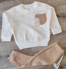 Костюм Anilco "Juice" коричневий, хлопчик 3-6-9 місяців