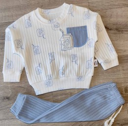 Костюм Anilco "Juice" блакитний, хлопчик 3-6-9 місяців