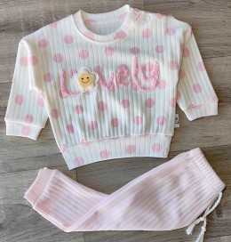 Костюм Anilco "Lovely" рожевий, дівчинка 3-6-9 місяців