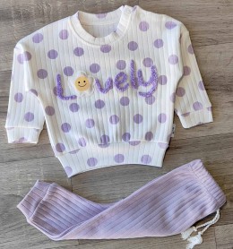 Костюм Anilco "Lovely" фіолетовий (бузковий), дівчинка 3-6-9 місяців