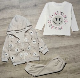 Костюм Minitix "Smile" сірий, унісекс 9-12-18-24 місяців