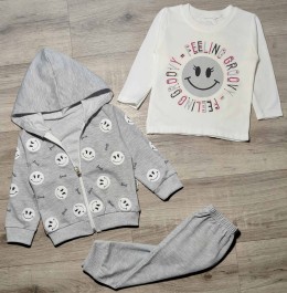 Костюм Minitix "Smile" сірий(темний), унісекс 9-12-18-24 місяців