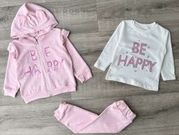 Костюм Minitix "Be Happy" рожевий, дівчинка 9-12-18-24 місяців