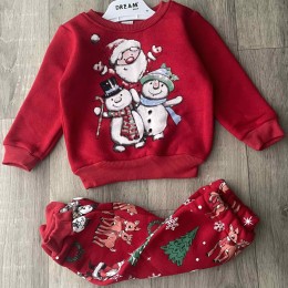 Костюм Dream "Новогодний" красный, мальчик 1-2-3-4 года